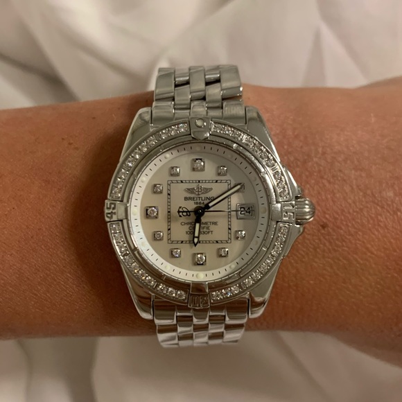 Authentic 32mm Breitling Galactic watch - Picture 2 of 13
